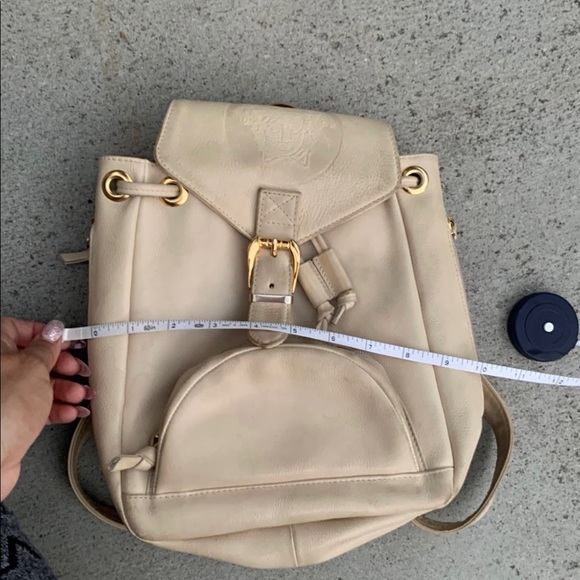 Versace vintage crème color mini backpack - Picture 9 of 14